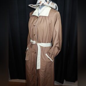 Vintage two tones full trench coat
